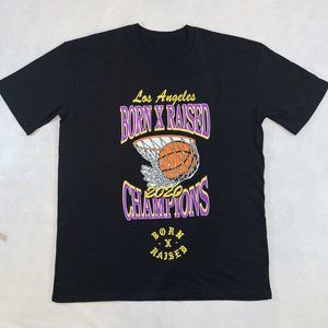 Born X Raised Los Angeles Lakers 2020 Championship Black 2XL shirt 90s 80s tee